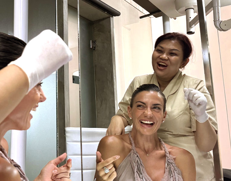 Smiling client at Cocoon Medical Spa